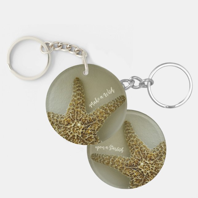 Make a Wish upon a Starfish Beachy Keychain (Creator Uploaded)