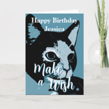 Make A Wsh Cute Artistic Cat Birthday