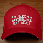 Make Affordable Gas Again MAGA Trump Vance 2024 Embroidered Baseball Cap