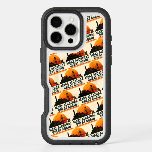 Make Alcatraz Great Again Funny Otterbox iPhone Case (Back)