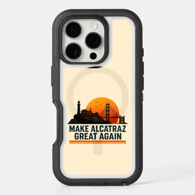 Make Alcatraz Great Again Funny Otterbox iPhone Case (Back)