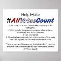 Make All Votes Count with Election Tips Posters