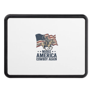 Make America Cowboy Again Patriotic Western Shirt_ Hitch Cover