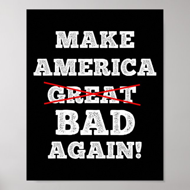 Make America D Again Funny Trump Saying Happy 4th  Poster (Front)