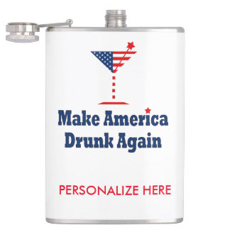 MAKE AMERICA DRUNK AGAIN FLASK