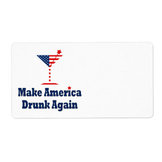 MAKE AMERICA DRUNK AGAIN LABEL