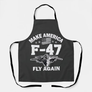 Make America F-47 Fly Again 4th of July Apron