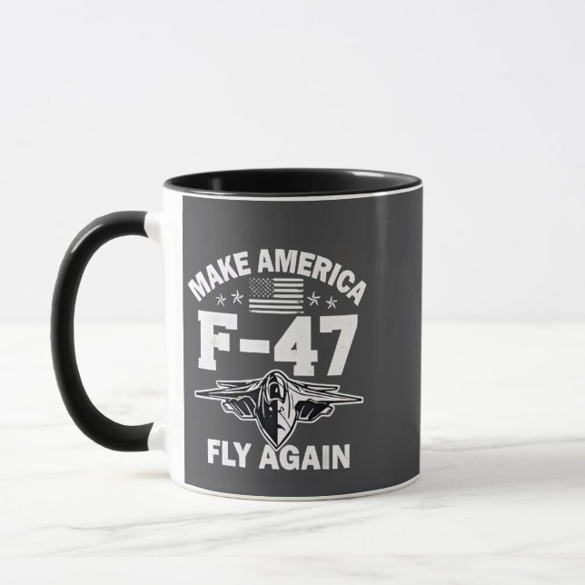 Make America F-47 Fly Again 4th of July  Mug (Left)
