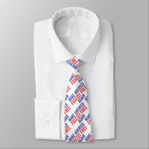 MAKE AMERICA FASCIST FREE AGAIN NECK TIE