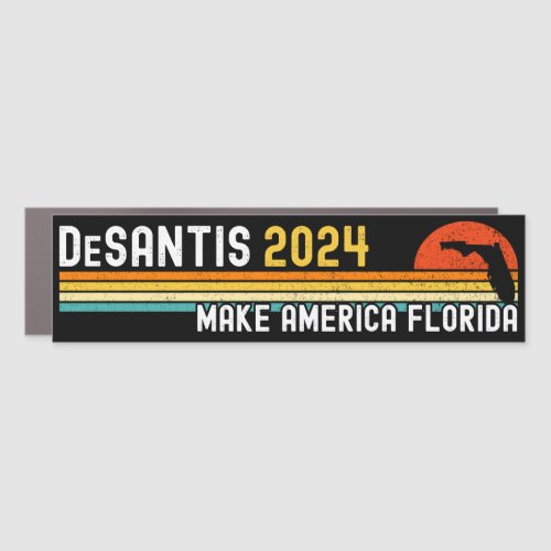 Make America Florida Ron DeSantis 2024 Bumper Car Magnet