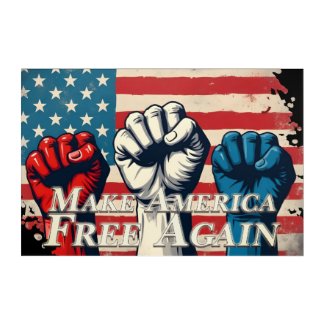 Make America Free Again Artwork Acrylic Print