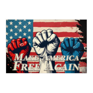 Make America Free Again Artwork Acrylic Print