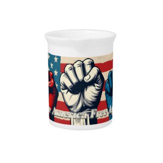 Make America Free Again Artwork Beverage Pitcher