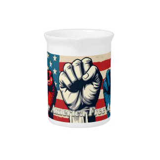 Make America Free Again Artwork Beverage Pitcher