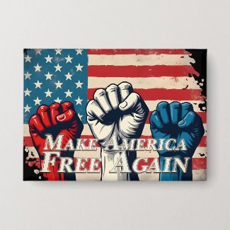 Make America Free Again Artwork Button