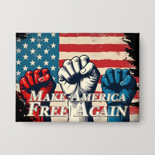 Make America Free Again Artwork Button
