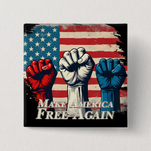 Make America Free Again Artwork Button