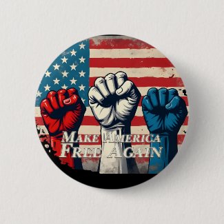 Make America Free Again Artwork Button