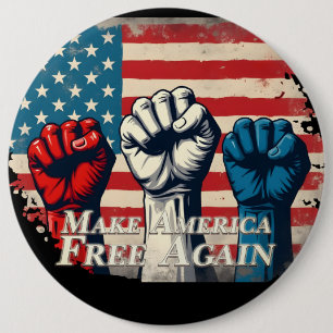 Make America Free Again Artwork Button