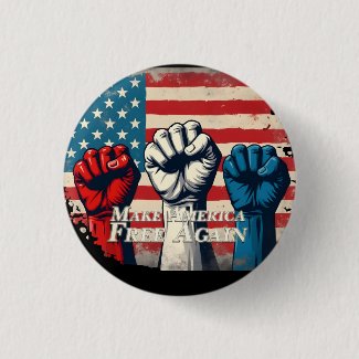 Make America Free Again Artwork Button