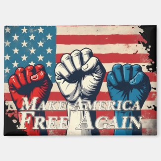 Make America Free Again Artwork Magnet