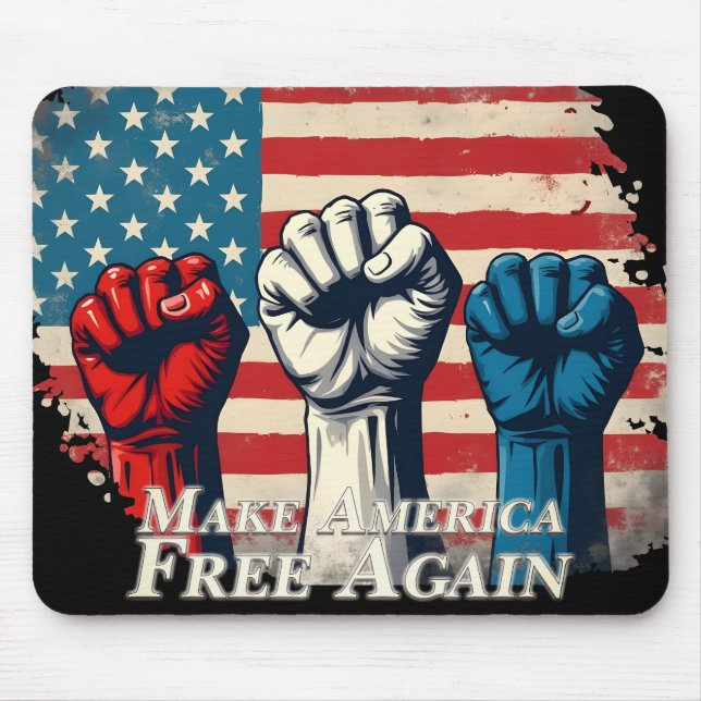 Make America Free Again Artwork Mouse Pad (Front)