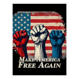 Make America Free Again Artwork Poster