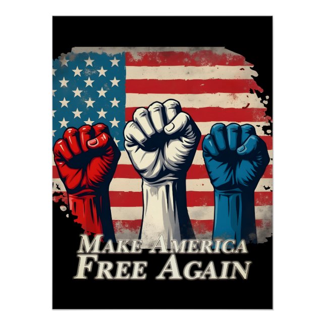 Make America Free Again Artwork Poster (Front)