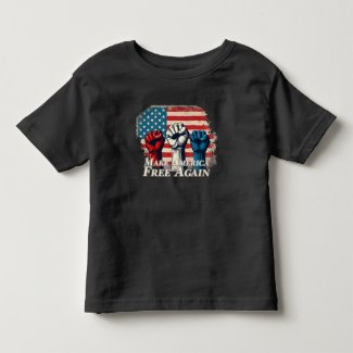 Make America Free Again Artwork Toddler T-shirt