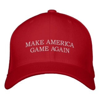 MAKE AMERICA GAME AGAIN EMBROIDERED BASEBALL HAT