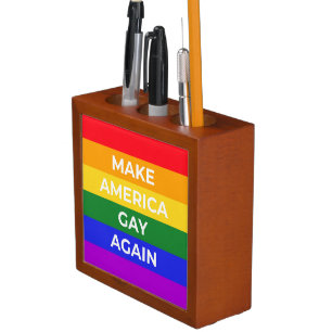 Make America Gay Again Desk Organizer