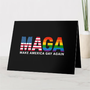 Make America Gay Again Gay Pride 2025 LGBTQ+  Card