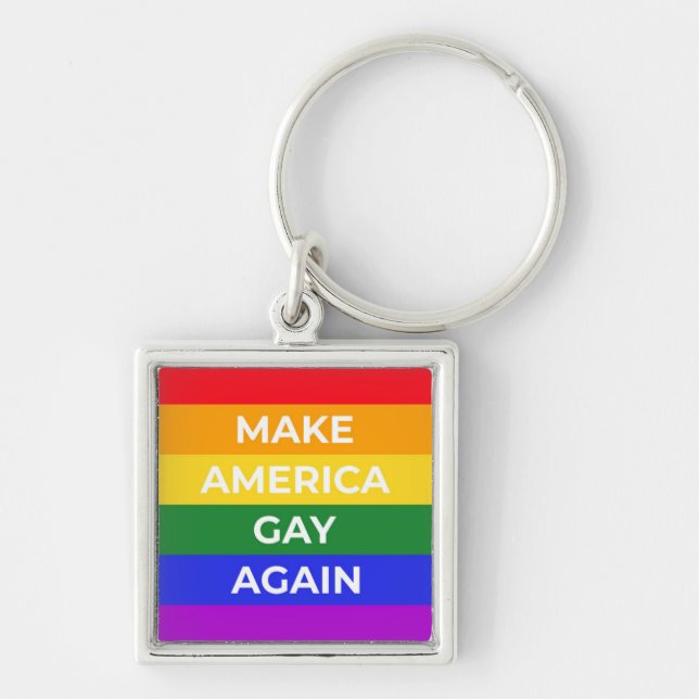 Make America Gay Again Keychain (Front)