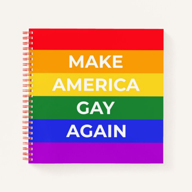Make America Gay Again Notebook (Front)