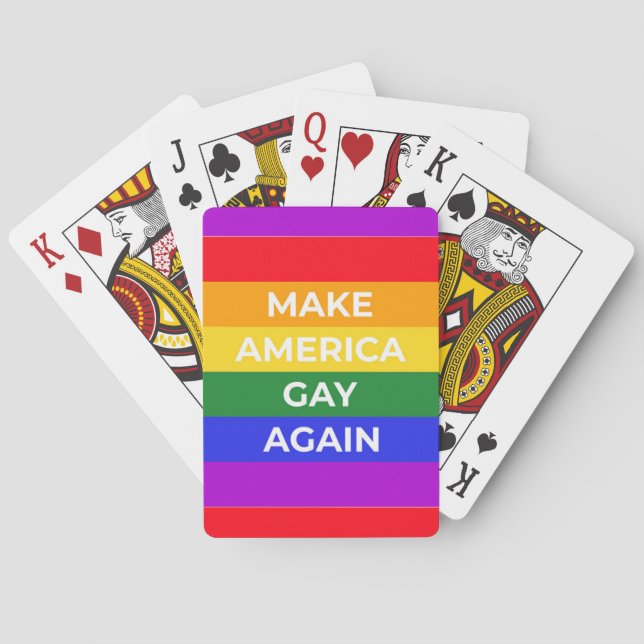 Make America Gay Again Poker Cards (Back)