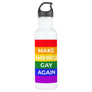 Make America Gay Again Stainless Steel Water Bottle