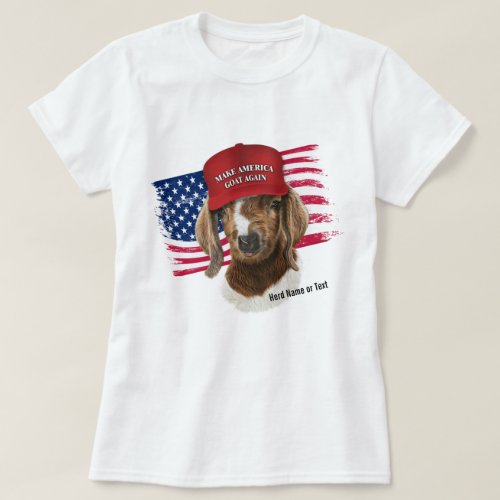Make America GOAT Again Boer Kid Goat T_Shirt