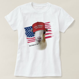 Make America GOAT Again LaMancha Kid Goat T-Shirt