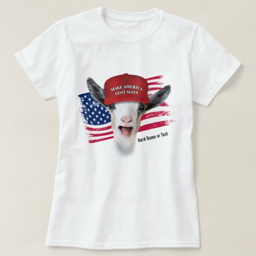 Make America GOAT Again Nigerian Dwarf T_Shirt