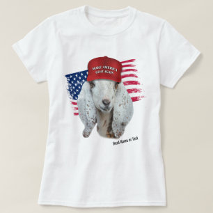Make America GOAT Again Nubian Dairy Goat T-Shirt