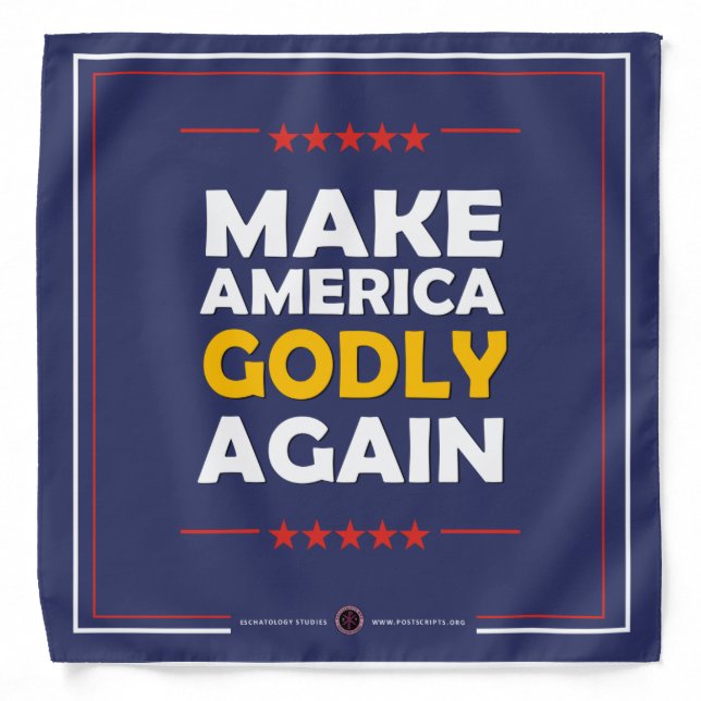 Make America Godly Again Bandana (Front)