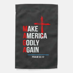 Make America Godly Again Trump Inaguration Maga Garden Flag