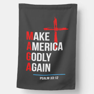 Make America Godly Again Trump Inaguration Maga  House Flag