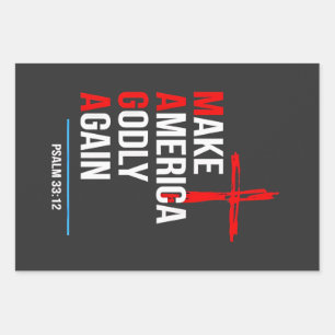 Make America Godly Again Trump Inaguration Maga  Wrapping Paper Sheets