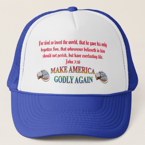 Make America Godly Again With âœMAGAâ  Truth Trucker Hat