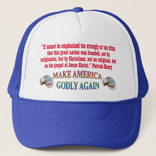 Make America Godly Again With âœMAGAâ  Truth Trucker Hat