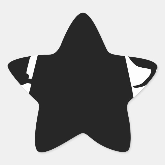 make america goth again star sticker (Front)