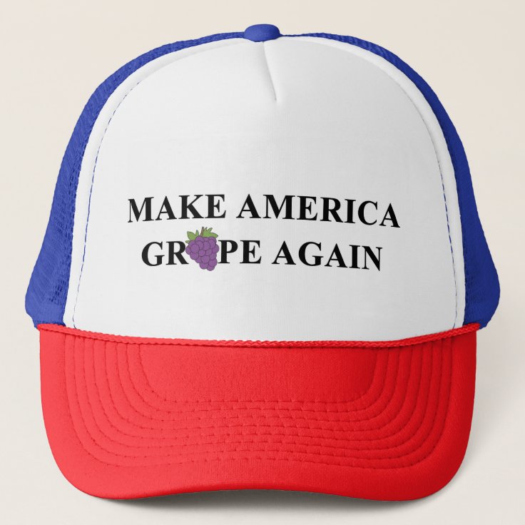 Make America Grape Again Trucker Hat | Zazzle