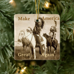 Make America Great Again Ceramic Ornament