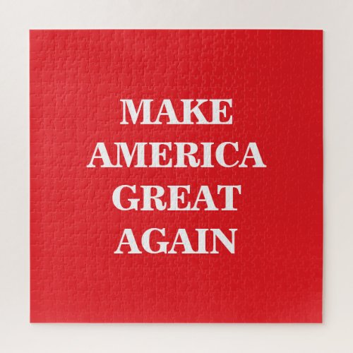 Make America Great Again Donald Trump Slogan Jigsaw Puzzle